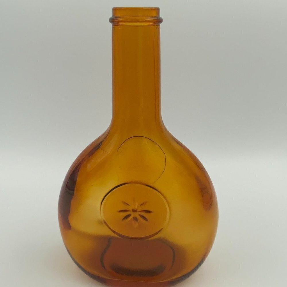 Vintage Amber Bottle Glassboro 1850 Wheaton New Jersey Embossed Circa 1960s